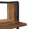 vidaXL Sieninių lentynų komplektas su lentyna 6 pcs Senovinis medis