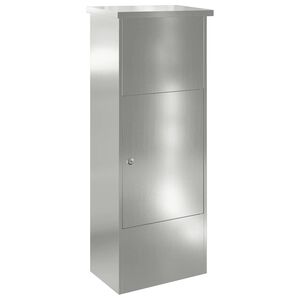 vidaXL Siuntų dėžutė Juoda 44,5 x 29 x 110,5 cm Cinkuota plienas