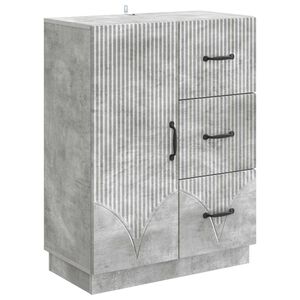 vidaXL Kabalas Betono pilka 66 x 34,5 x 87 cm Apdirbta mediena