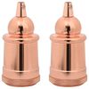 vidaXL lempų laikikliai 2 vnt Rose Gold E27