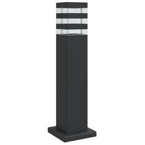 vidaXL Lauko &scaron;viestuvas, juodos spalvos, 50cm, aliuminis