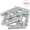 vidaXL Rie&scaron;utas 12 vnt. Cinkuota 60 x 12 mm Geležis