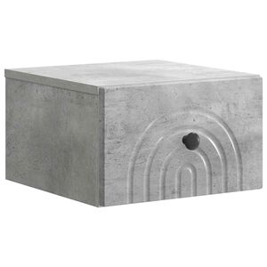 vidaXL Sieninis naktinis staliukas Betono pilka 33 x 34,5 x 20 cm