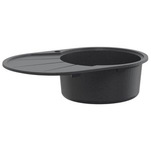 vidaXL Vieno dubens virtuvinė plautuvė Granitas 77 x 49 x 20,5 cm