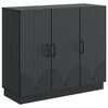 vidaXL Kabalas Juoda 89 x 34,5 x 77 cm Apdirbta mediena