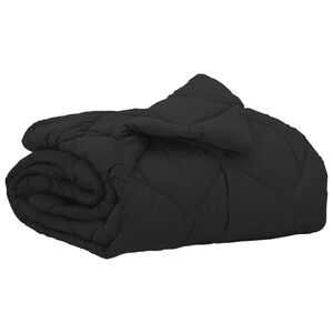 vidaXL Vasaros antklodė Juodas 200 x 135 cm Mikropluo&scaron;tas
