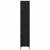 vidaXL Auk&scaron;tas spintelė Juodas ąžuolas 34,5 x 34 x 180 cm