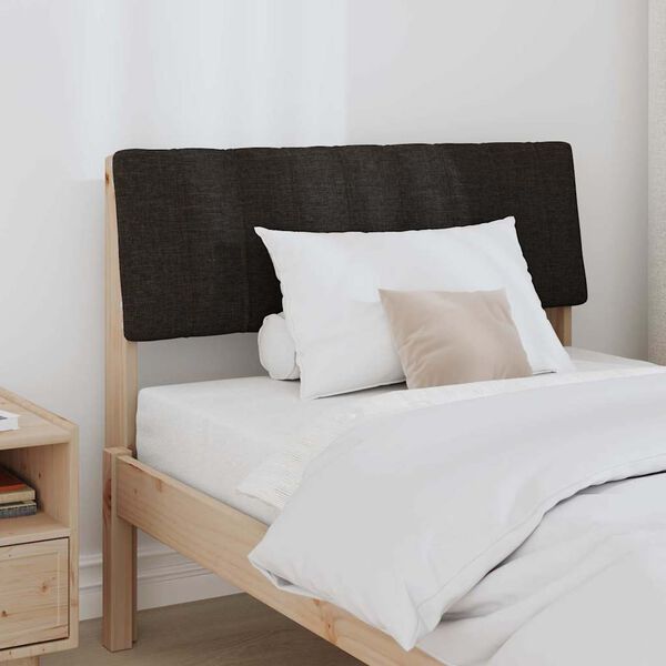 vidaXL Apmu&scaron;ta lovos galvūgalis Juoda 90 cm Kietos pu&scaron;ies mediena