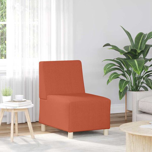 vidaXL Modulinis sofa vienetas be rankų 3 pcs Oranžinė 55 x 74 x 82 cm