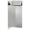 vidaXL Sraigių tvora 10 x 10 x 25 cm Galvanizuotas plienas Sidabrinė