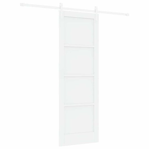 vidaXL Slankios durys ORKDAL Balta 73,5 x 211 cm Kietos pu&scaron;ies mediena