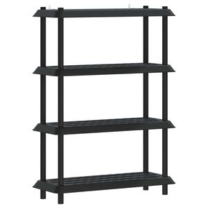 vidaXL Lentynų sistema 4 lygiai 100 x 40 x 136,5 cm PP Antracito