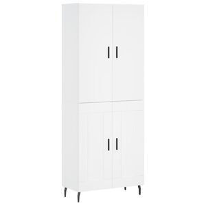 vidaXL Komoda, baltos spalvos, 69,5x34x180cm, apdirbta mediena