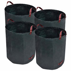 Sodo atliekų krep&scaron;iai, 4 vnt., tamsiai žali, 272 l, 150 g/m2