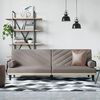 vidaXL Sofa-lova su porankiais, taupe spalvos, audinys