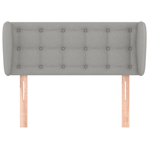 vidaXL Galvūgalis su auselėmis,&scaron;viesiai pilkos,103x23x78/88cm, audinys