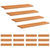 vidaXL Laiptų pakopos 16 vnt. 110 x 30 x 2 cm &Scaron;viesiai rudas