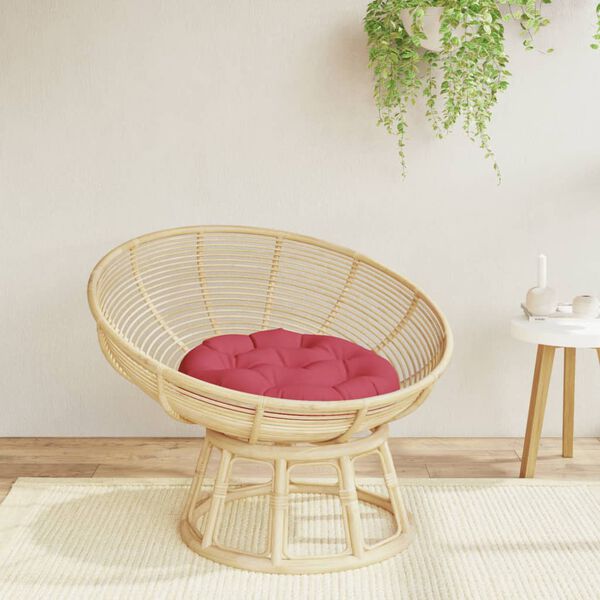 vidaXL Pagalvėlė, raudonojo vyno, 60x11cm, oksfordo audinys, apskrita