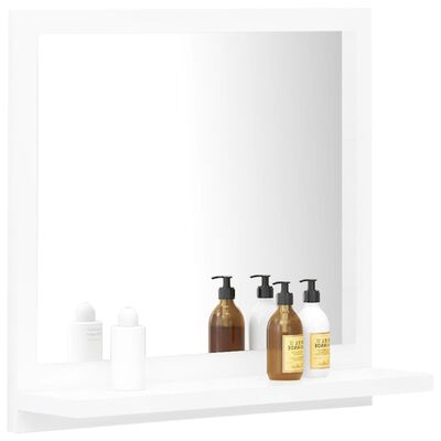 vidaXL Vonios kambario veidrodis, baltos spalvos, 40x10,5x37cm, MDP