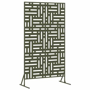vidaXL Privatumo žaliuzės 100 x 50 x 180 cm Plienas Alyvuogių žalia