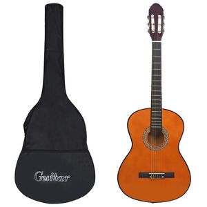 vidaXL Klasikinė gitara su dėklu pradedantiesiems, 4/4 39"