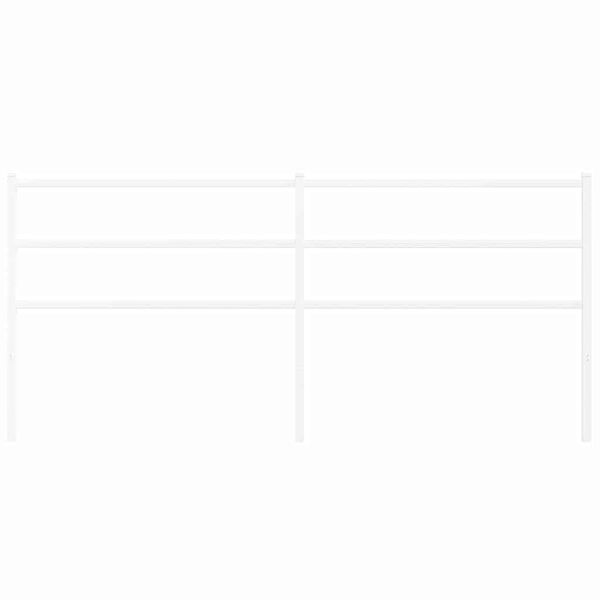 vidaXL Metalinis pakaitinis galvūgalis, baltos spalvos, 193cm