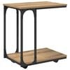 vidaXL &Scaron;oninis stalas Amatininkų ąžuolas 50 x 35 x 55.5 cm