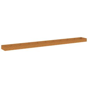 vidaXL Auk&scaron;tas sodo lovelis, 960x100x36cm, Corten plienas