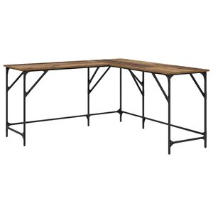 vidaXL Stalas Senovinis medis Apdirbta mediena 149 x 149 x 75 cm
