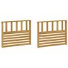 vidaXL Porankiai 2 pcs Balta 80 x 6 x 61 cm Kietos akacijos mediena