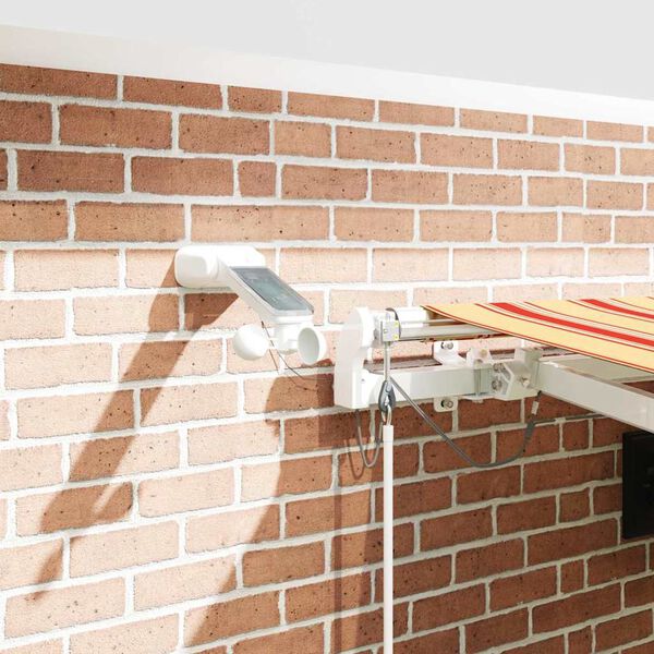 vidaXL I&scaron;traukiama markizė Geltona ir Oranžinė 450 &times; 300 cm