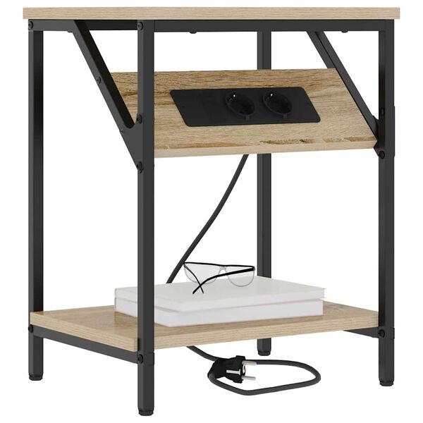 vidaXL &Scaron;alia lovos spintelė Sonoma ąžuolas 38 x 30 x 48 cm