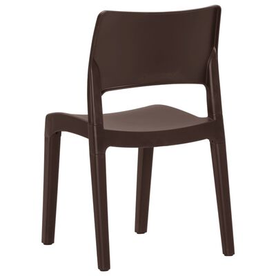 vidaXL Sodo kėdės, 2vnt., moka spalvos, polipropilenas
