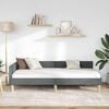 vidaXL Kampinė lovos konstrukcija Tamsiai pilka 90 x 200 cm audinys
