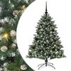vidaXL Dirbtinė Kalėdų eglutė Žalia 120 cm PVC, plastikas ir plienas