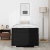 vidaXL Lovos rėmas su čiužiniu Juoda 100 x 200 cm audinys