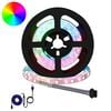 vidaXL LED juosta 12 vnt. Juoda ir permatoma Varis ir plastikas