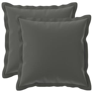 vidaXL Pagalvėlės užvalkalas 2 vnt. HOUTEN Antracito 30 x 30 cm