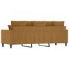 vidaXL Trivietė sofa, rudos spalvos, 180cm, aksomas