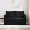 vidaXL Sofa Juoda Bendri matmenys: 136 x 82 cm (P X G x A) Aksomas