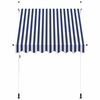 vidaXL Rankiniu būdu i&scaron;traukiama markizė, mėlyni/balti dryžiai, 200cm
