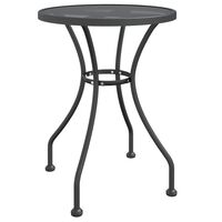 vidaXL Sodo stalas, antracito, 60x72cm, plėsto metalo tinklelis