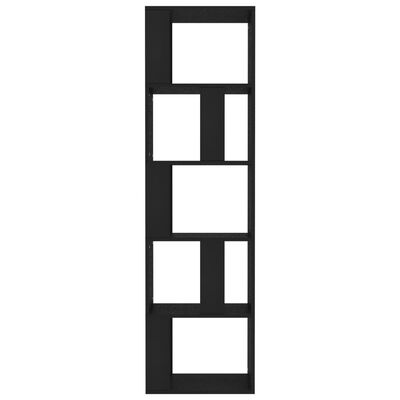 vidaXL Spintelė knygoms/kambario pertvara, juoda, 45x24x159cm, mediena