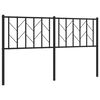 vidaXL Metalinis pakaitinis galvūgalis, juodos spalvos, 150cm