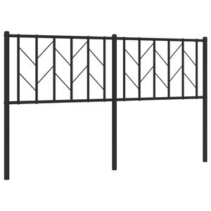 vidaXL Metalinis pakaitinis galvūgalis, juodos spalvos, 150cm