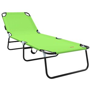 vidaXL Sulankstomas gultas Žalia 188 x 57 x 86,5 cm Poliesteris