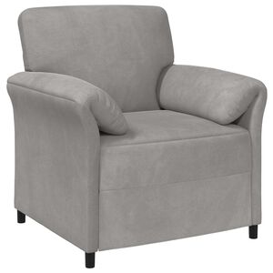 vidaXL 1 vietos sofa &Scaron;viesiai pilka 88 x 83 x 95 cm Aksomas