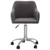 vidaXL Pasukamos valgomojo kėdės, 6vnt., taupe spalvos, audinys