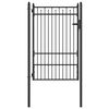 vidaXL Tvora vartai BAARLO 100 x 150 cm Metalas Juoda Užrakintas