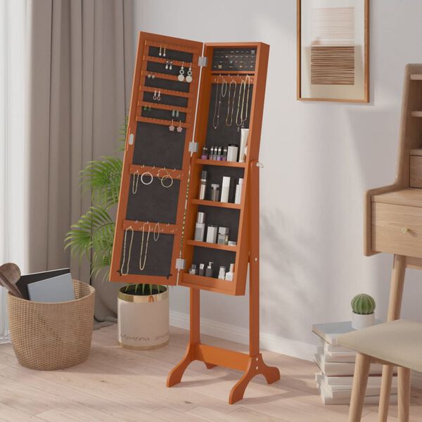 vidaXL Laisvai pastatomas veidrodis, 34x37x146cm